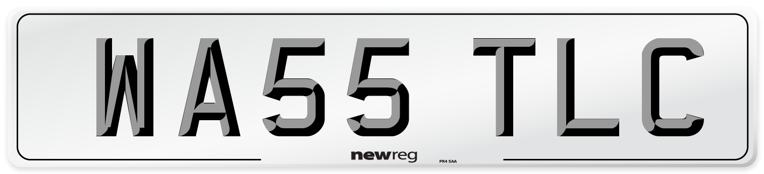 WA55 TLC Number Plate from New Reg